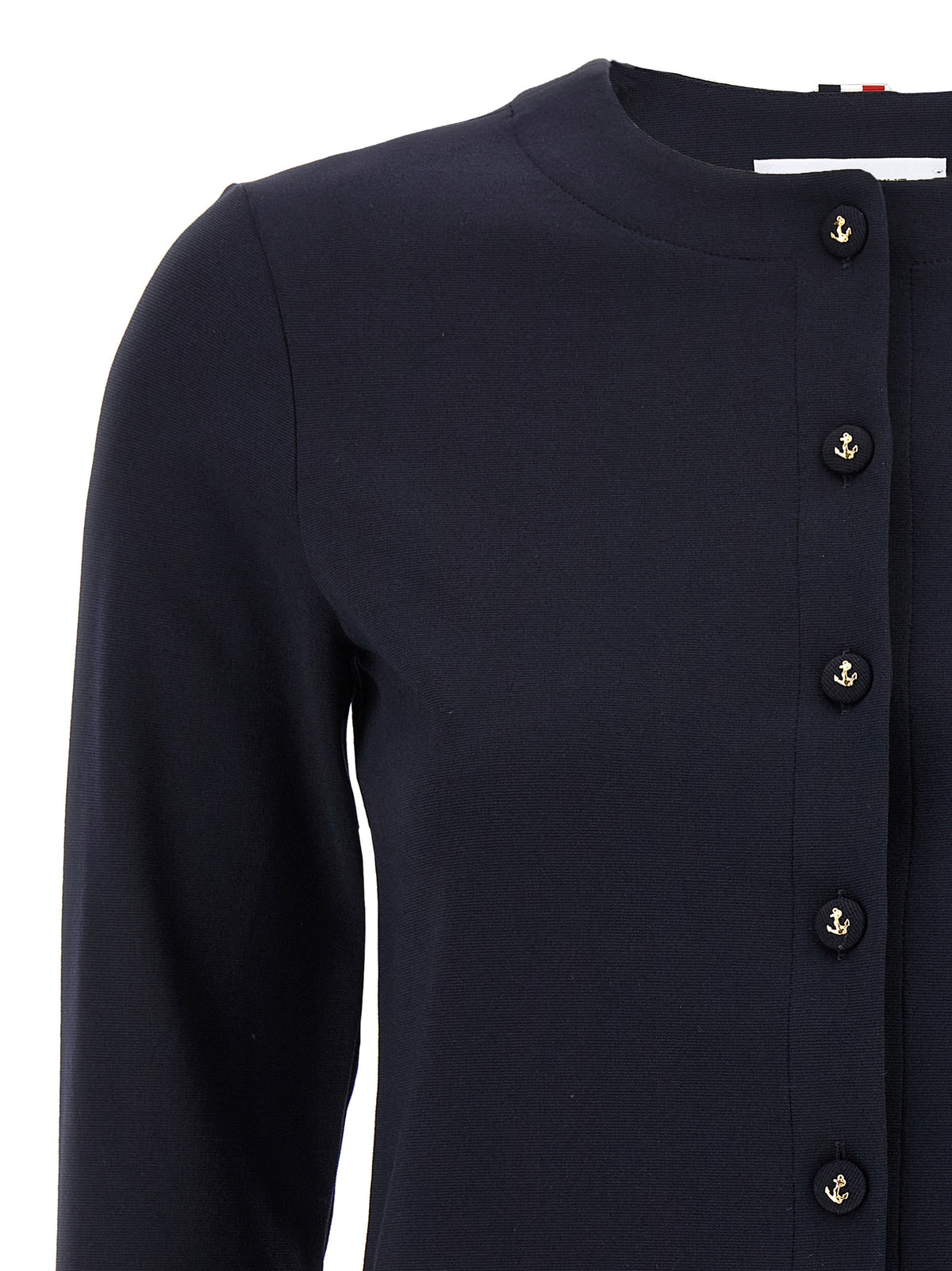 Cardigan blu in viscosa Thom Browne