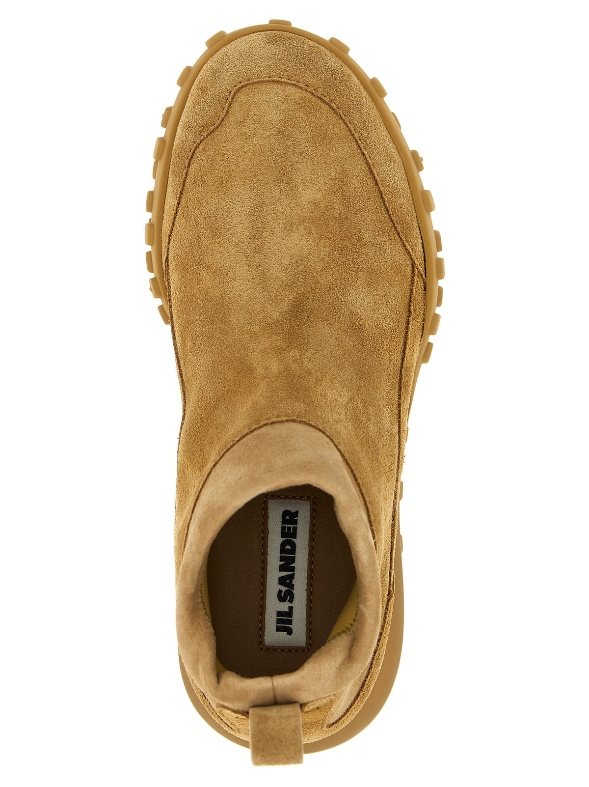 Sneakers Jil Sander in pelle di vitello beige