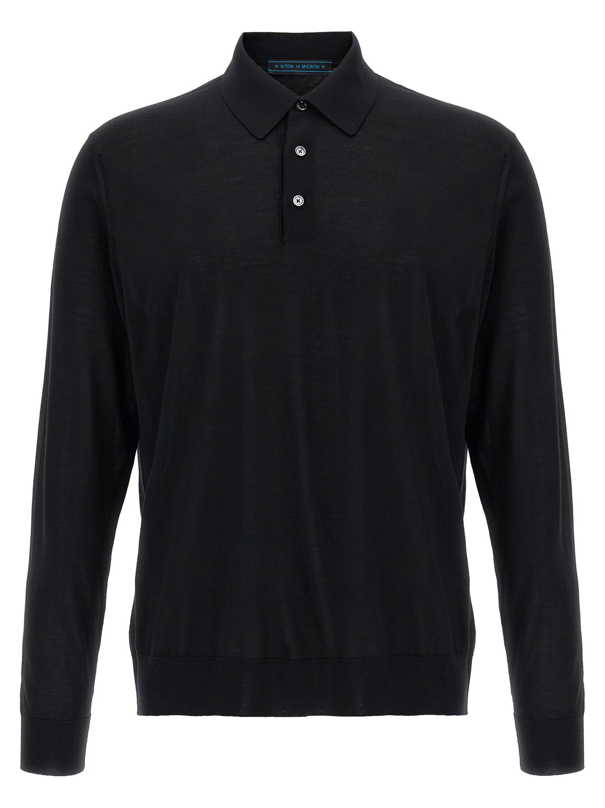 Polo Kiton in lana nera