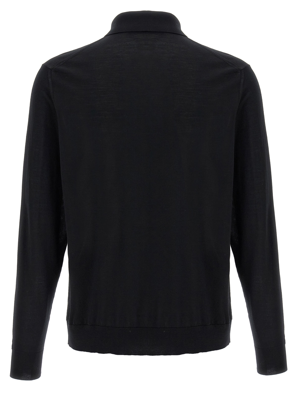 Polo Kiton in lana nera