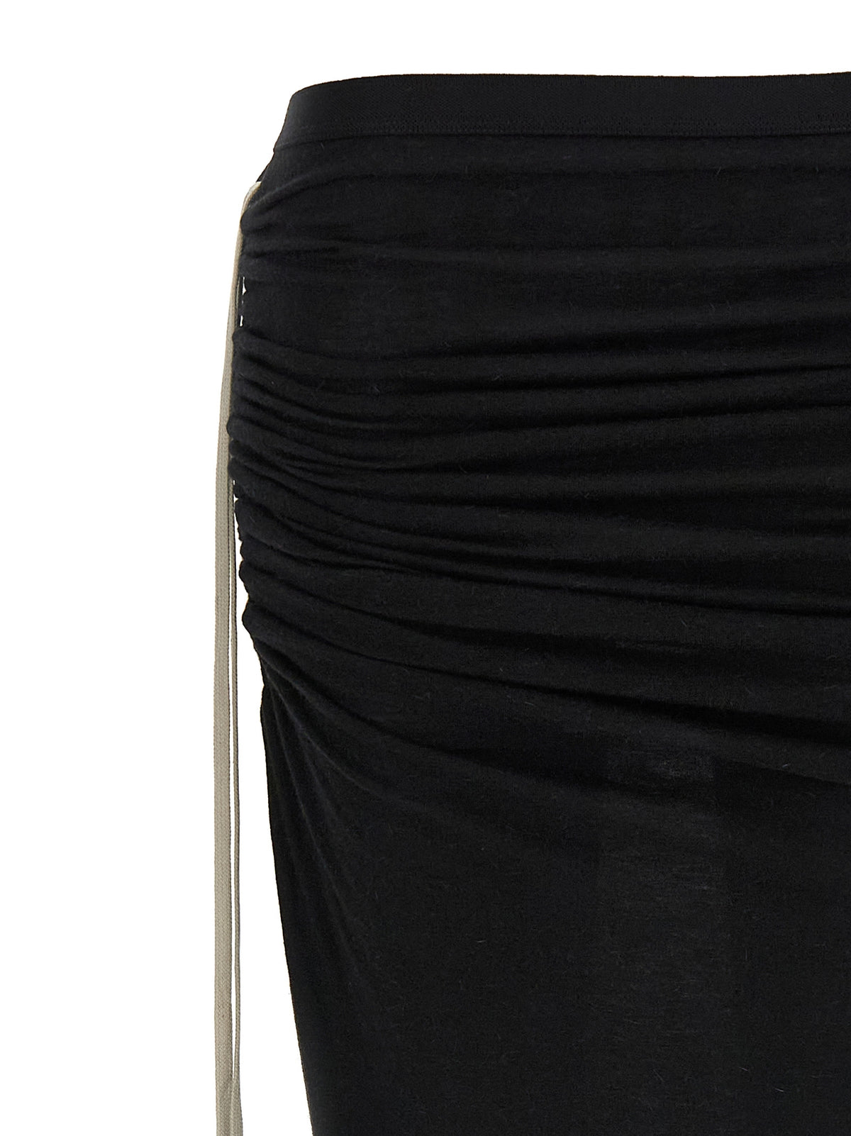 Minigonna Rick Owens in lana nera
