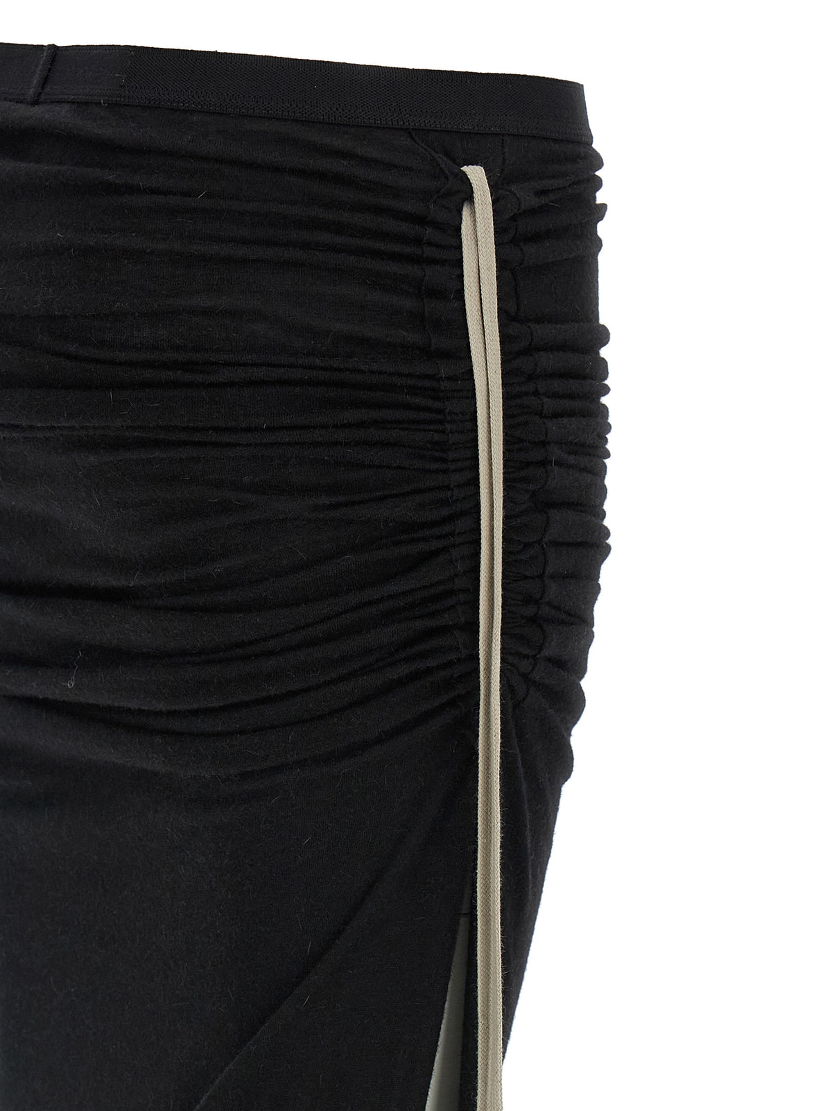 Minigonna Rick Owens in lana nera