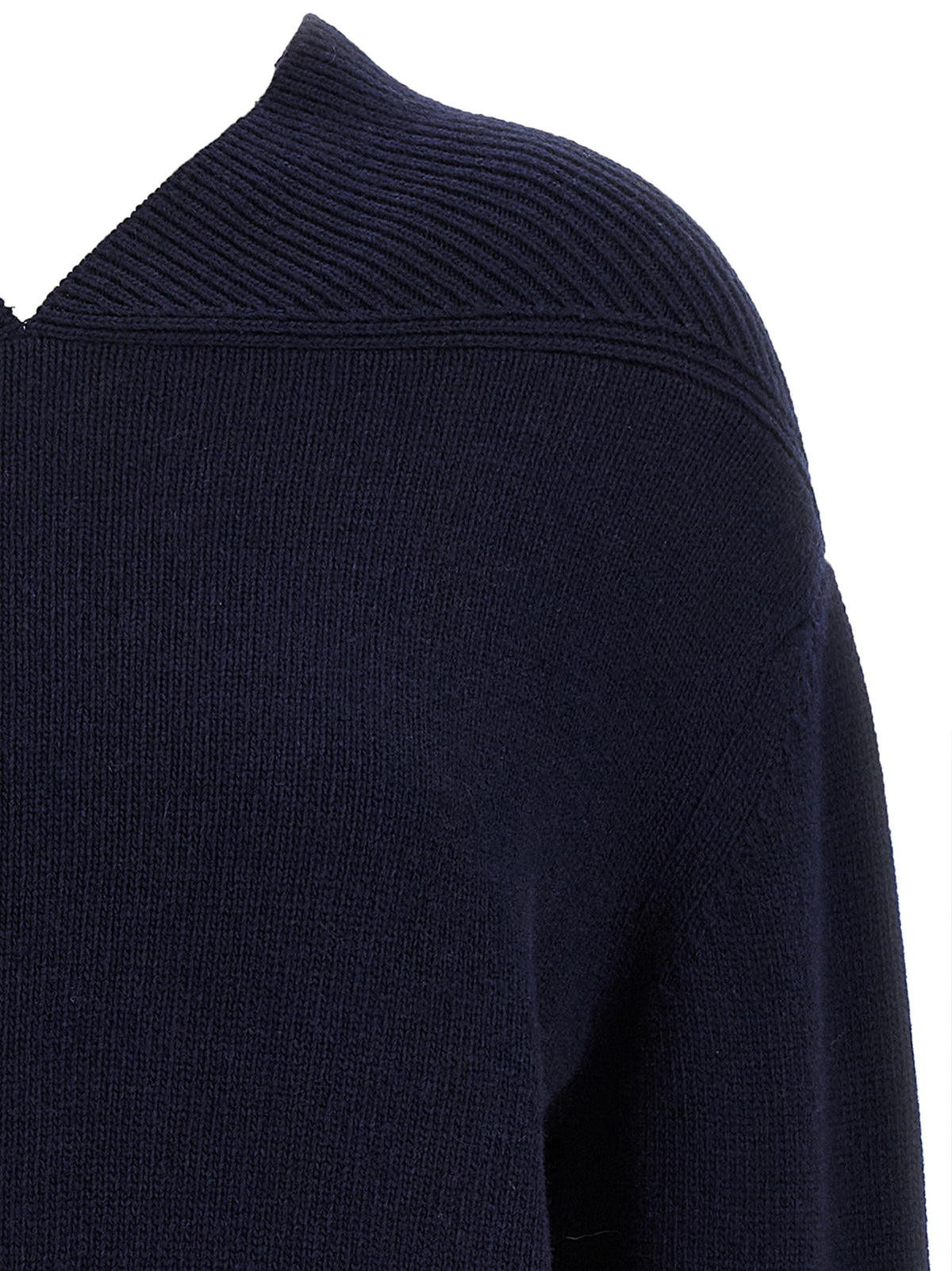 Cardigan blu in lana Victoria Beckham