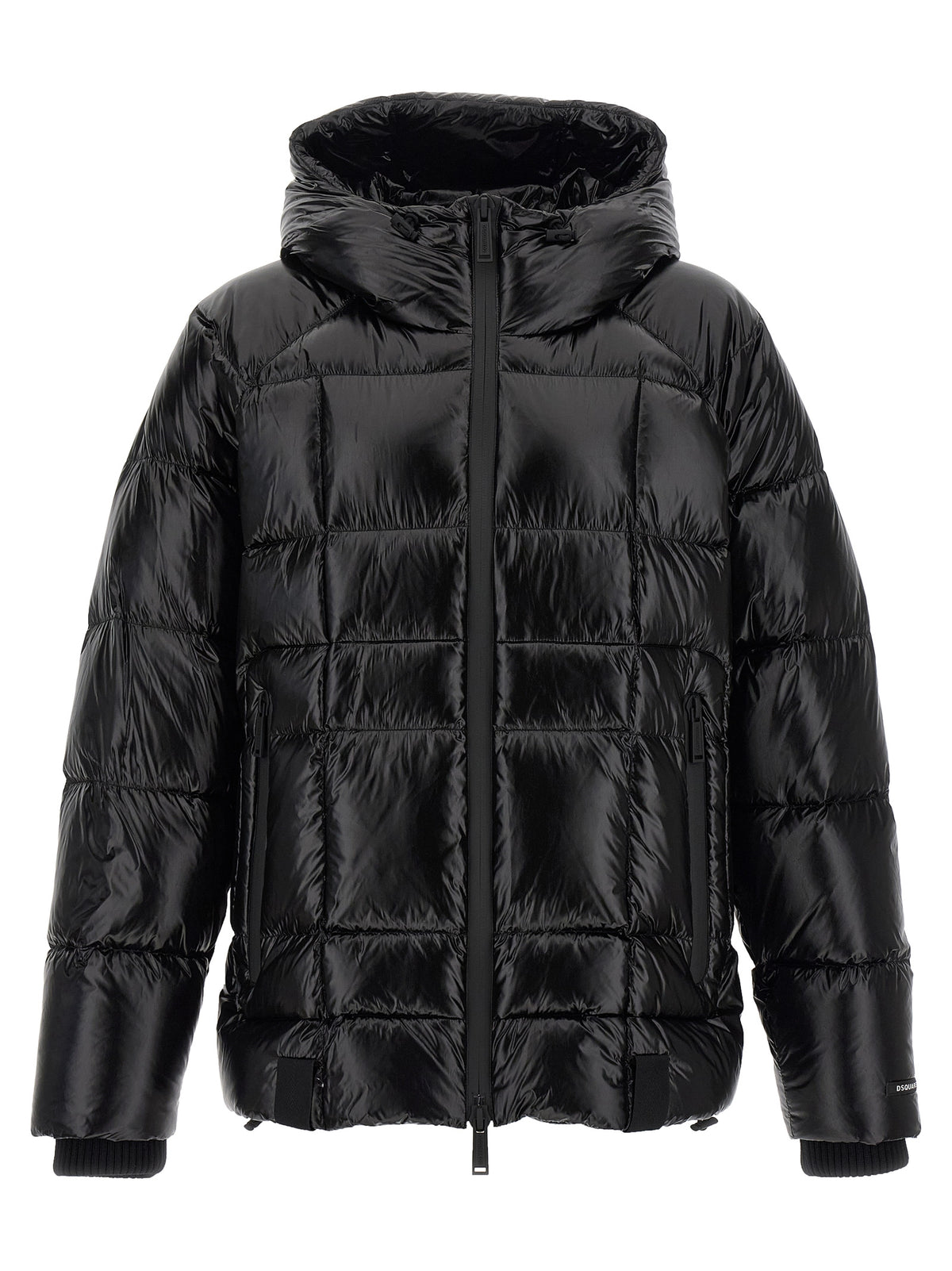 Giacca lunga Dsquared² in poliammide nera