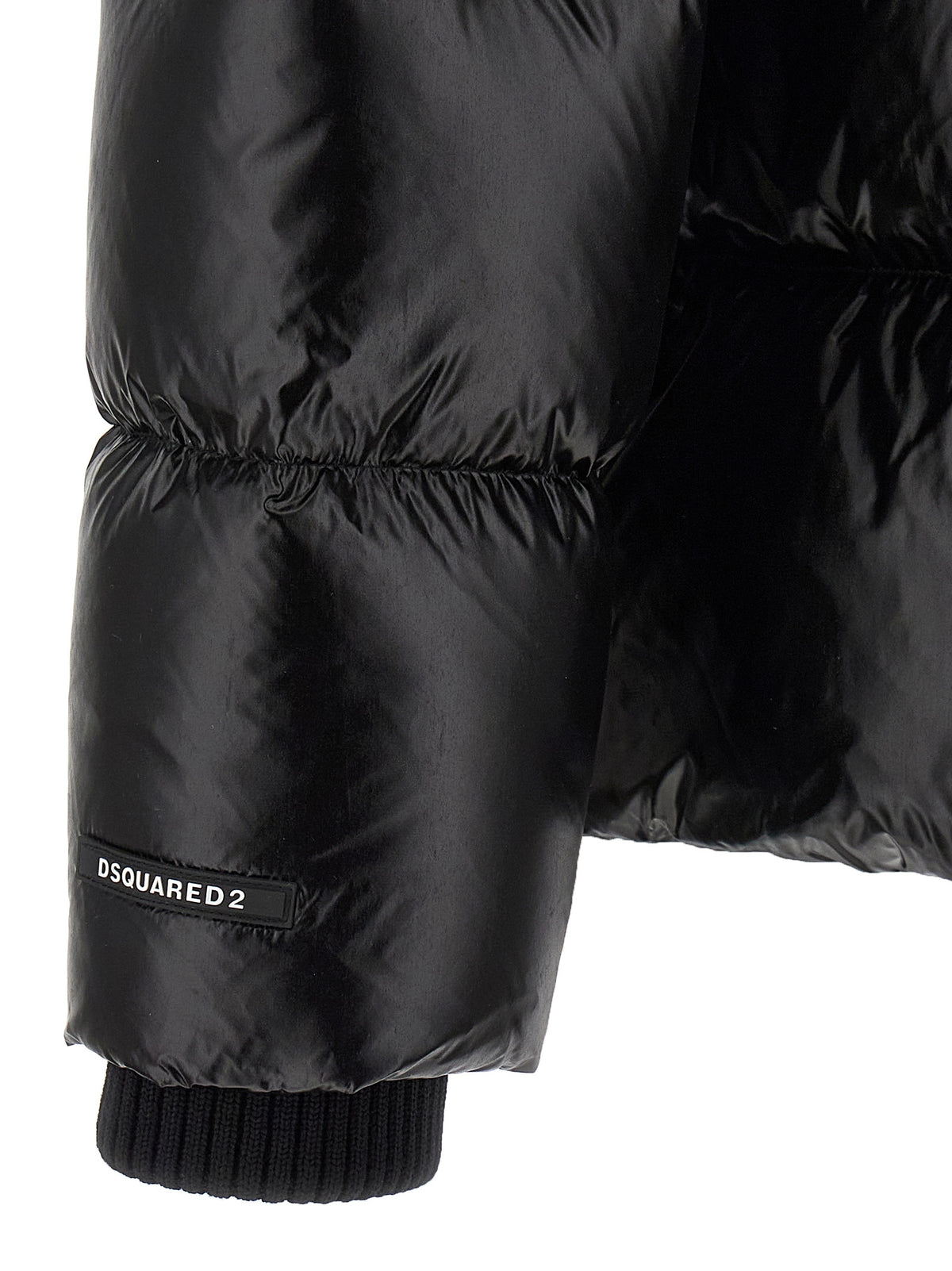 Giacca lunga Dsquared² in poliammide nera