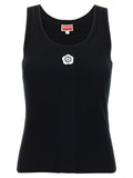 T-shirt smanicata Kenzo in viscosa nera