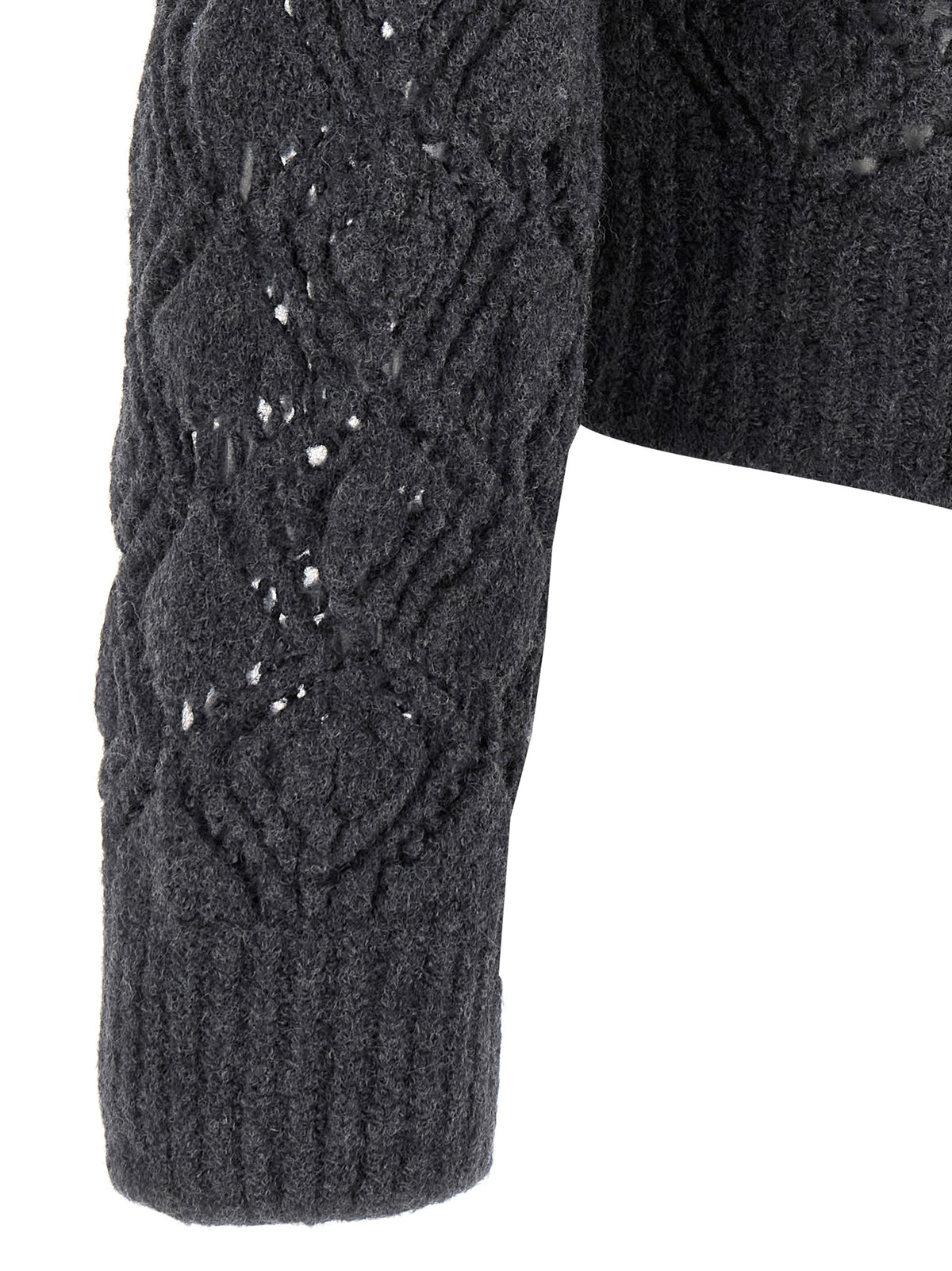 Cardigan Jil Sander grigio in lana vergine
