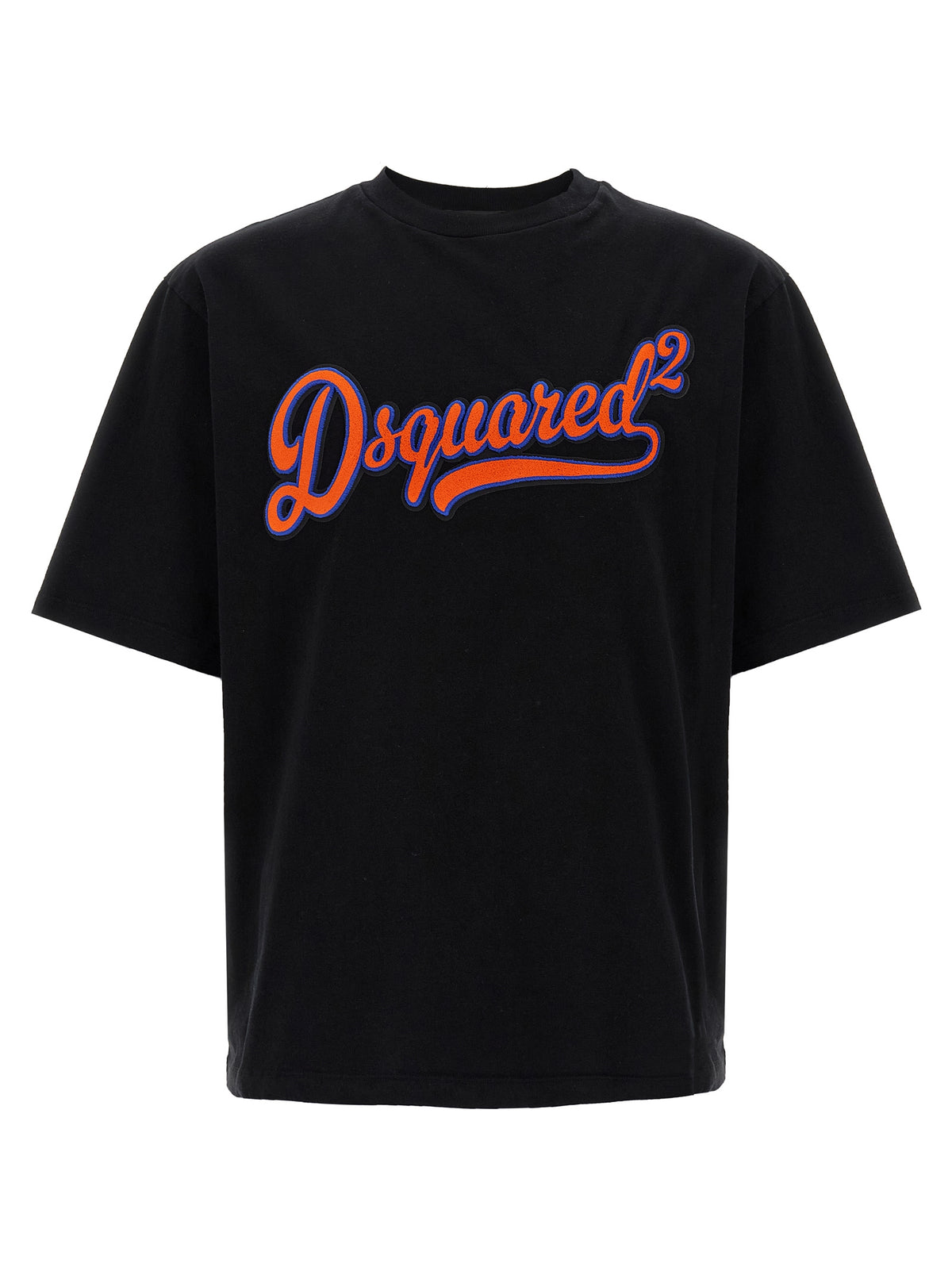 T-shirt in cotone nera Dsquared²