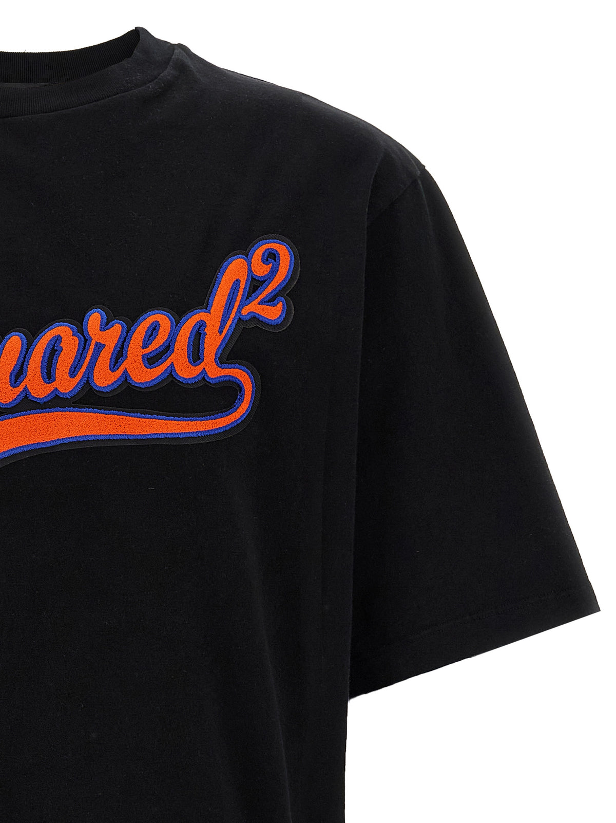 T-shirt in cotone nera Dsquared²