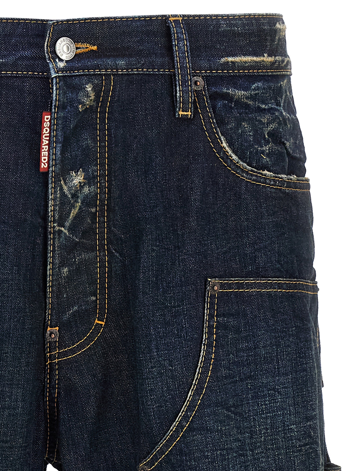 Dsquared² Jeans in Denim di Cotone Blu