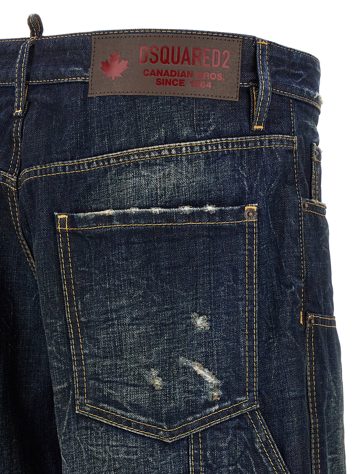 Dsquared² Jeans in Denim di Cotone Blu
