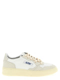 Sneakers basse Autry in pelle di vacchetta beige