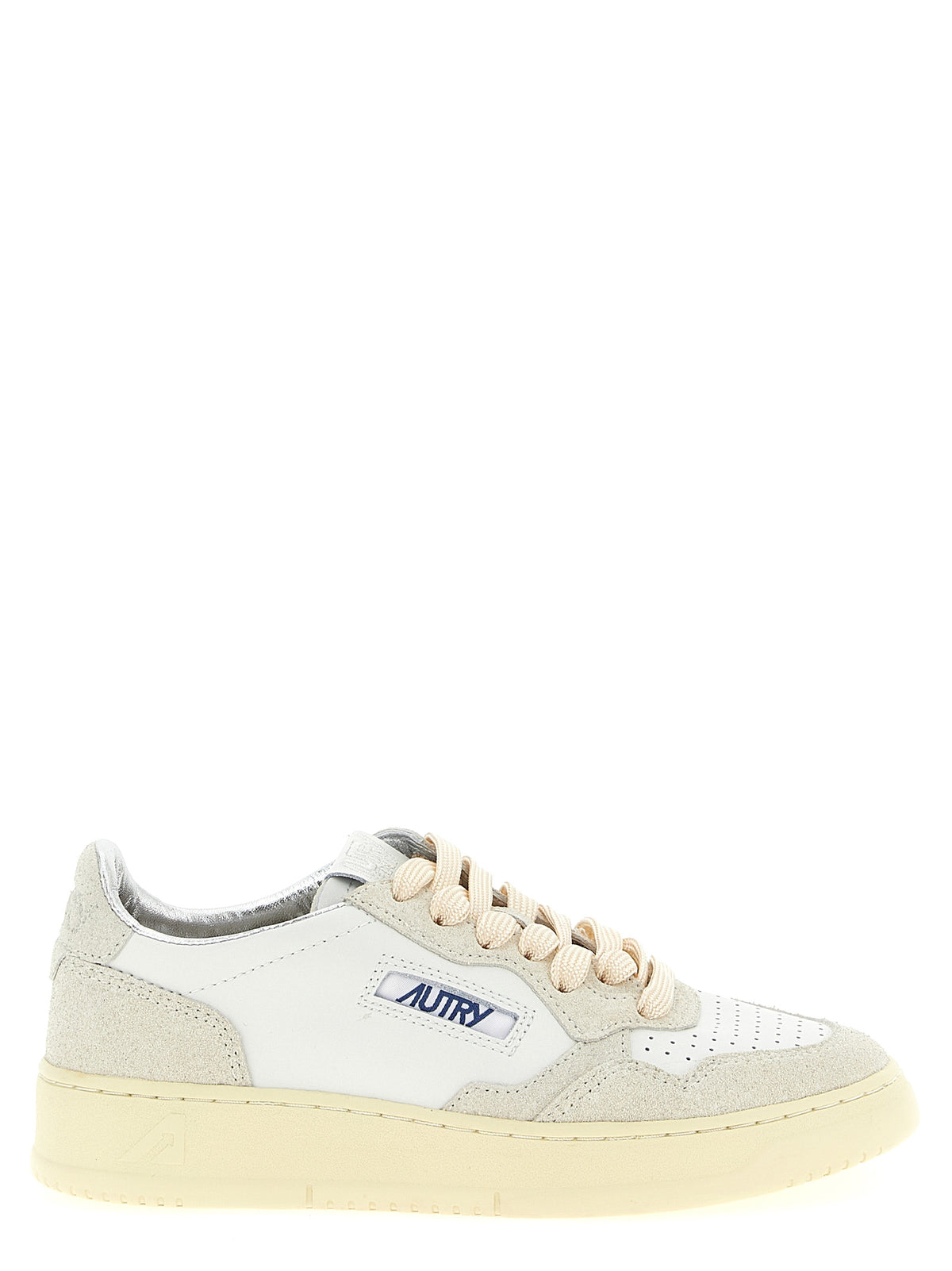 Sneakers basse Autry in pelle di vacchetta beige