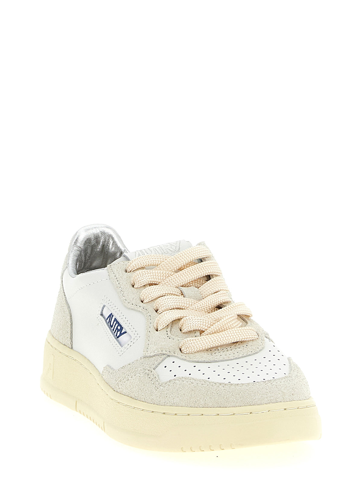 Sneakers basse Autry in pelle di vacchetta beige