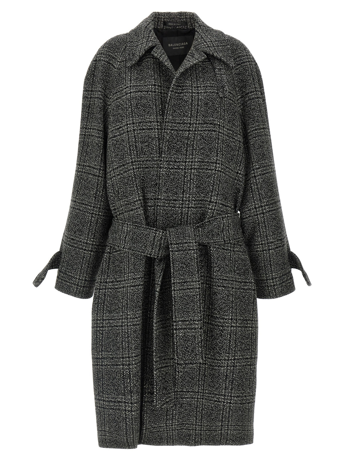 Cappotto in lana nero Balenciaga