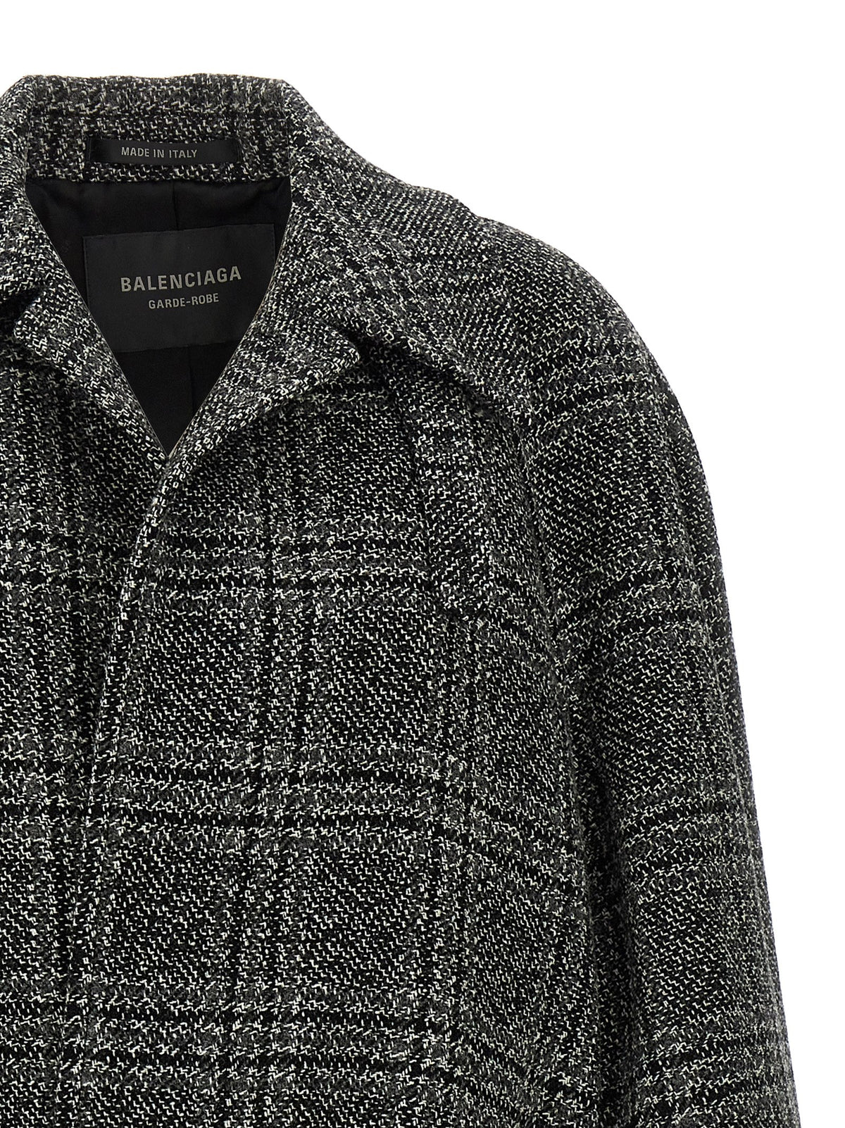 Cappotto in lana nero Balenciaga