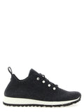 Sneakers basse Jimmy Choo in Tencel nero