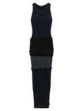 Abito lungo Balenciaga in cotone nero