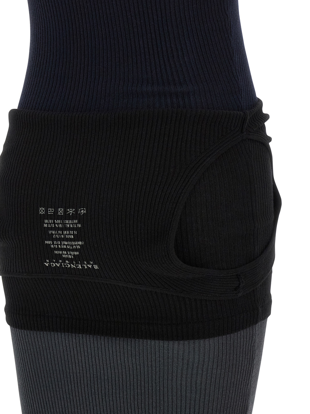 Abito lungo Balenciaga in cotone nero