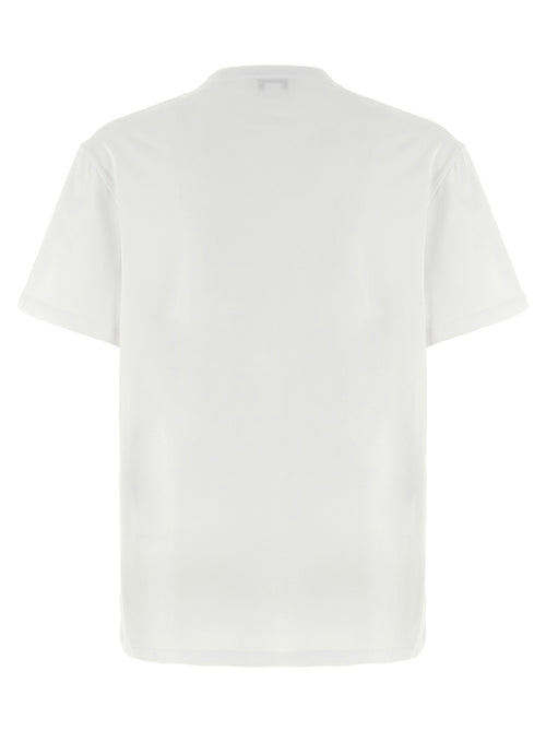 Alexander McQueen Zweifarbiges Baumwoll-T-Shirt
