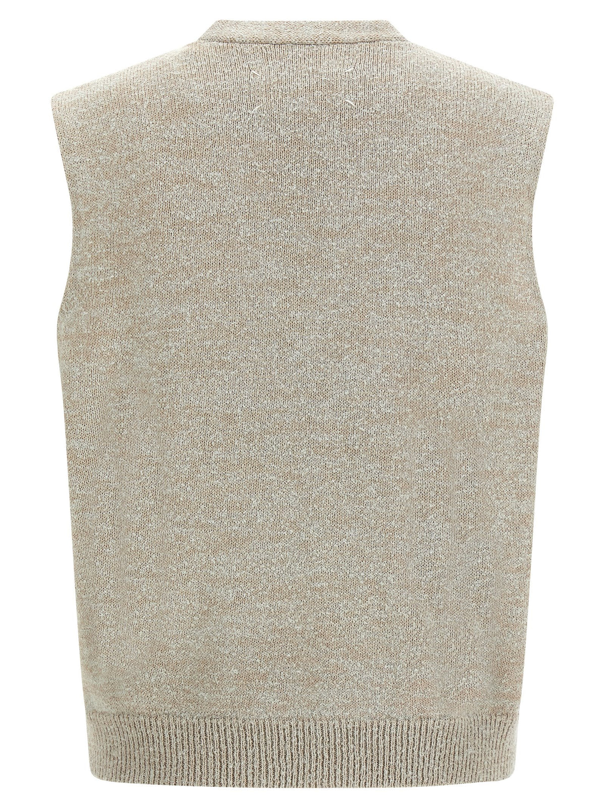 Maison Margiela Gilet in Maglia Beige