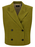 Theory Gilet City Twill Verde
