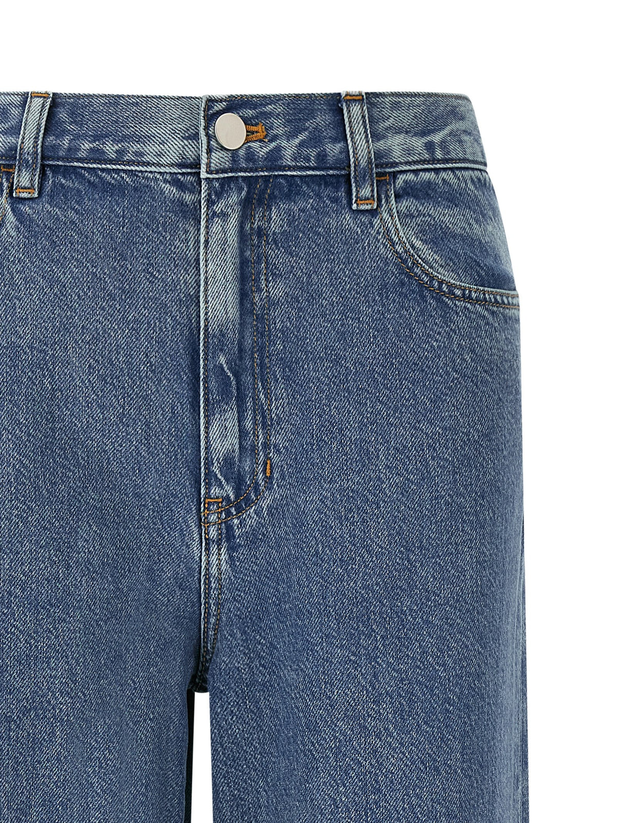 Jeans Theory blu in cotone a vita alta