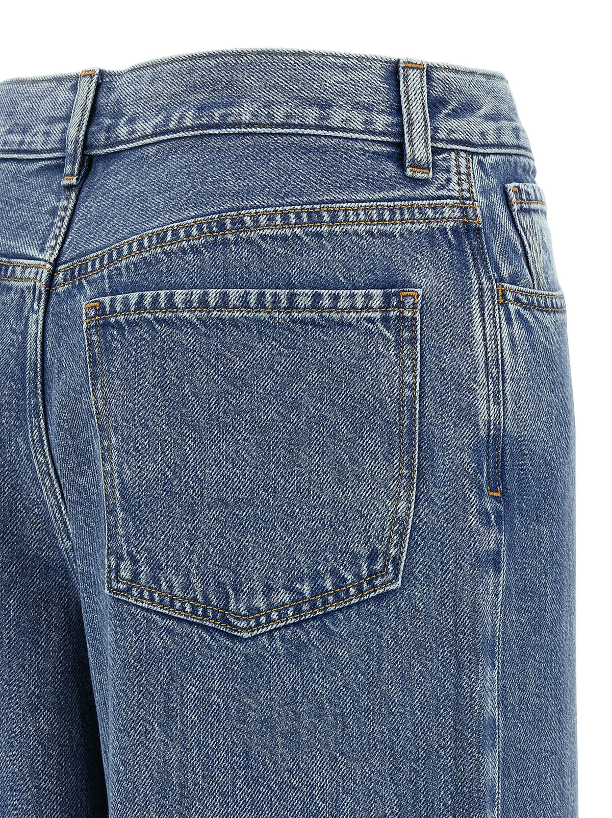 Jeans Theory blu in cotone a vita alta