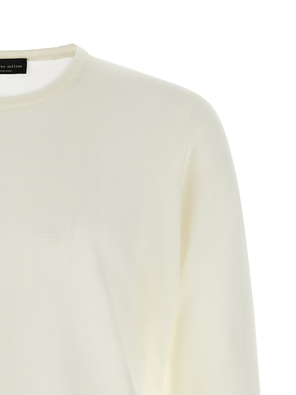 Roberto Collina Maglione Beige in Lana Merino