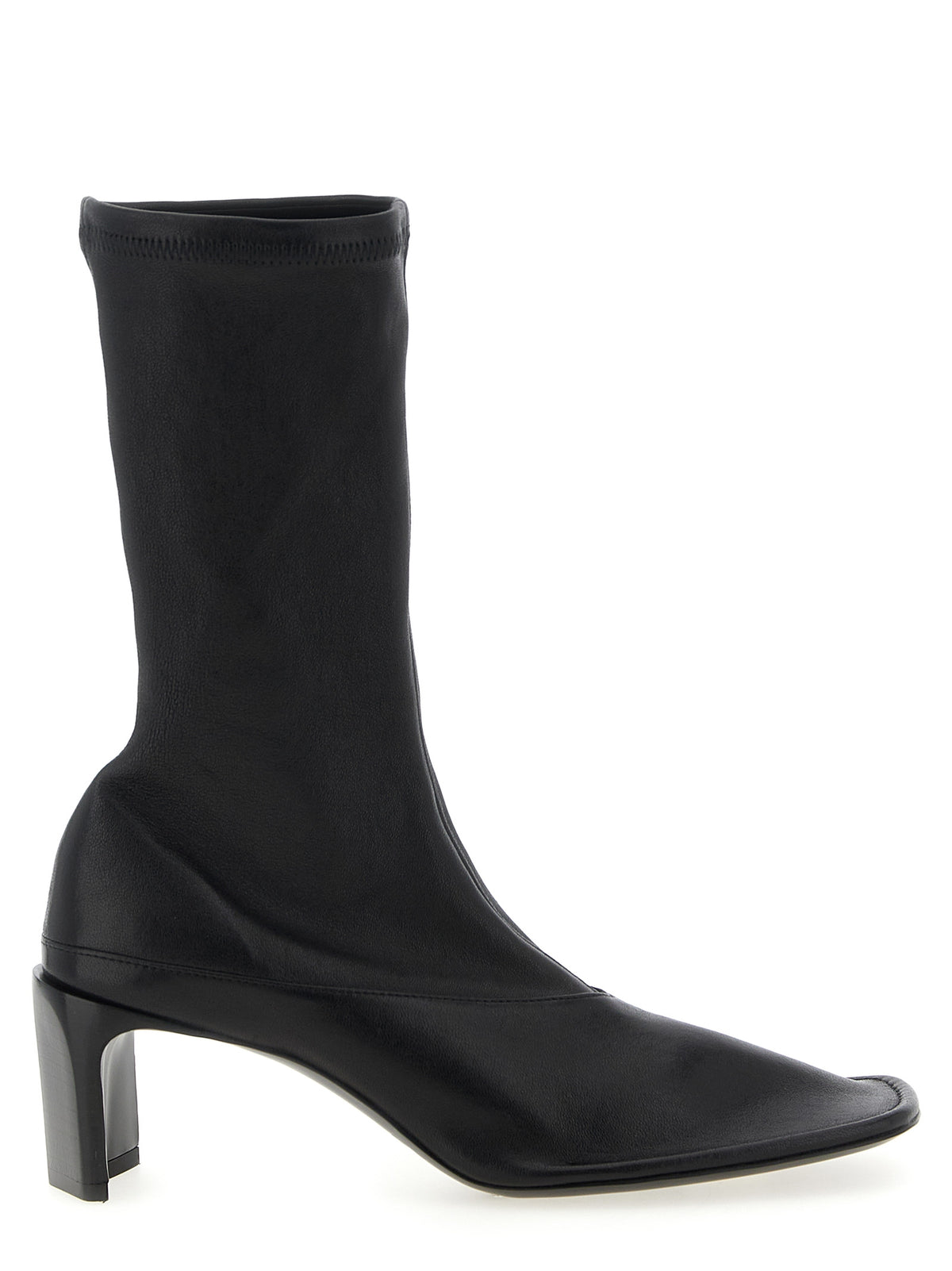 Stivaletti Jil Sander neri in pelle di agnello