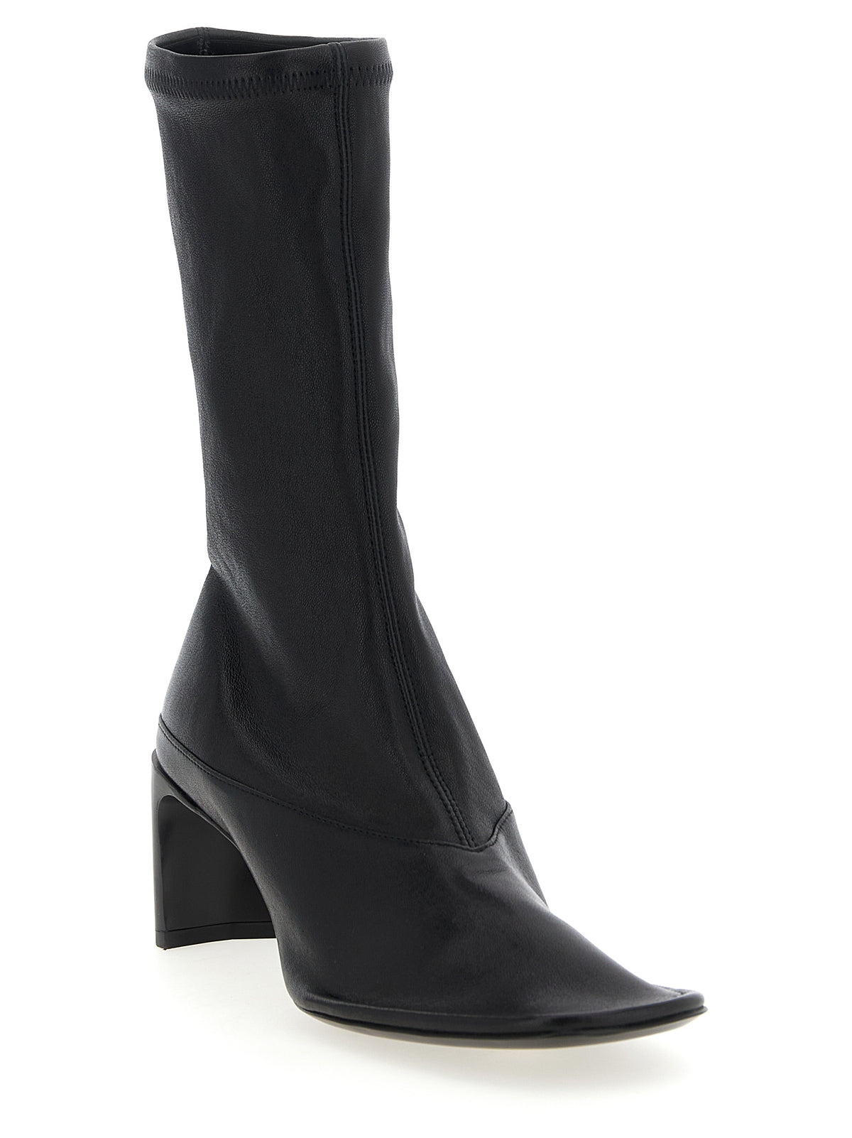 Stivaletti Jil Sander neri in pelle di agnello