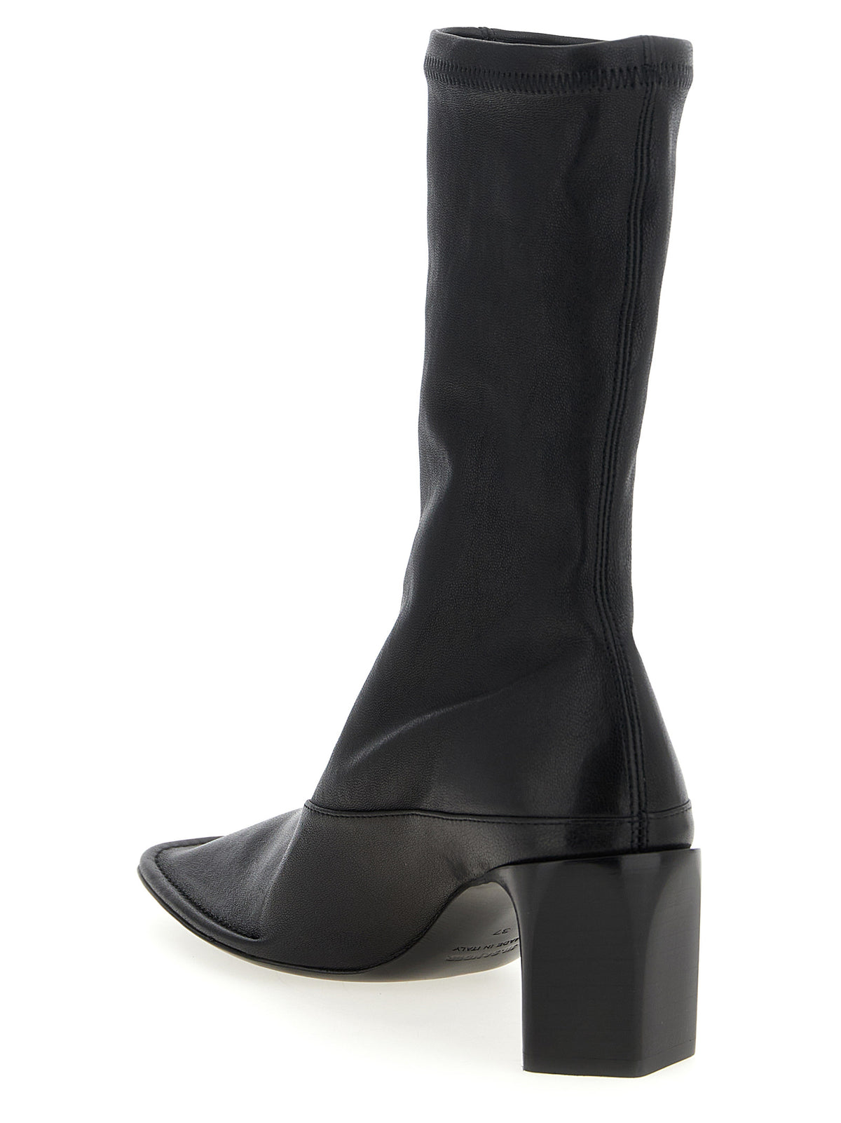 Stivaletti Jil Sander neri in pelle di agnello