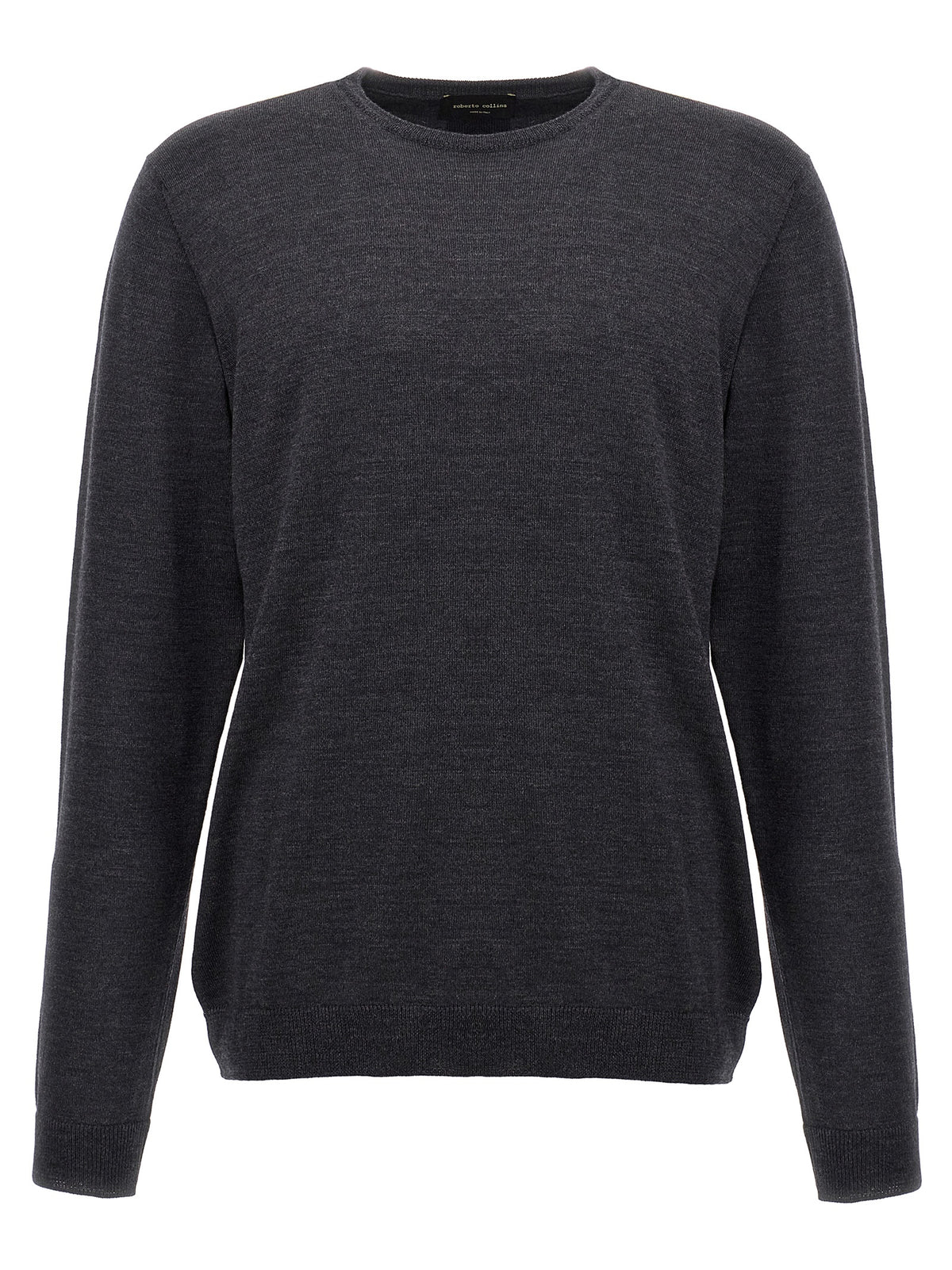 Roberto Collina Maglione Grigio in Lana Merino