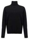 Roberto Collina Dolcevita Nero in Lana Merino