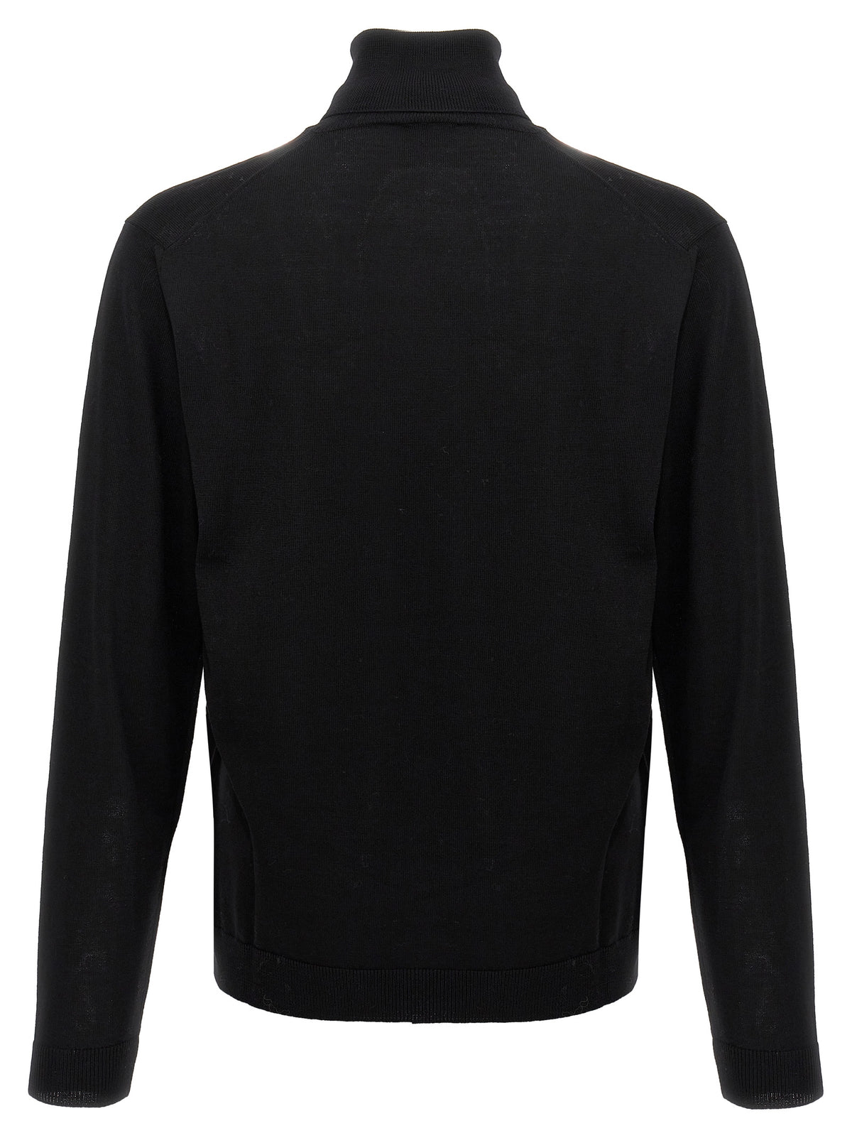 Roberto Collina Dolcevita Nero in Lana Merino