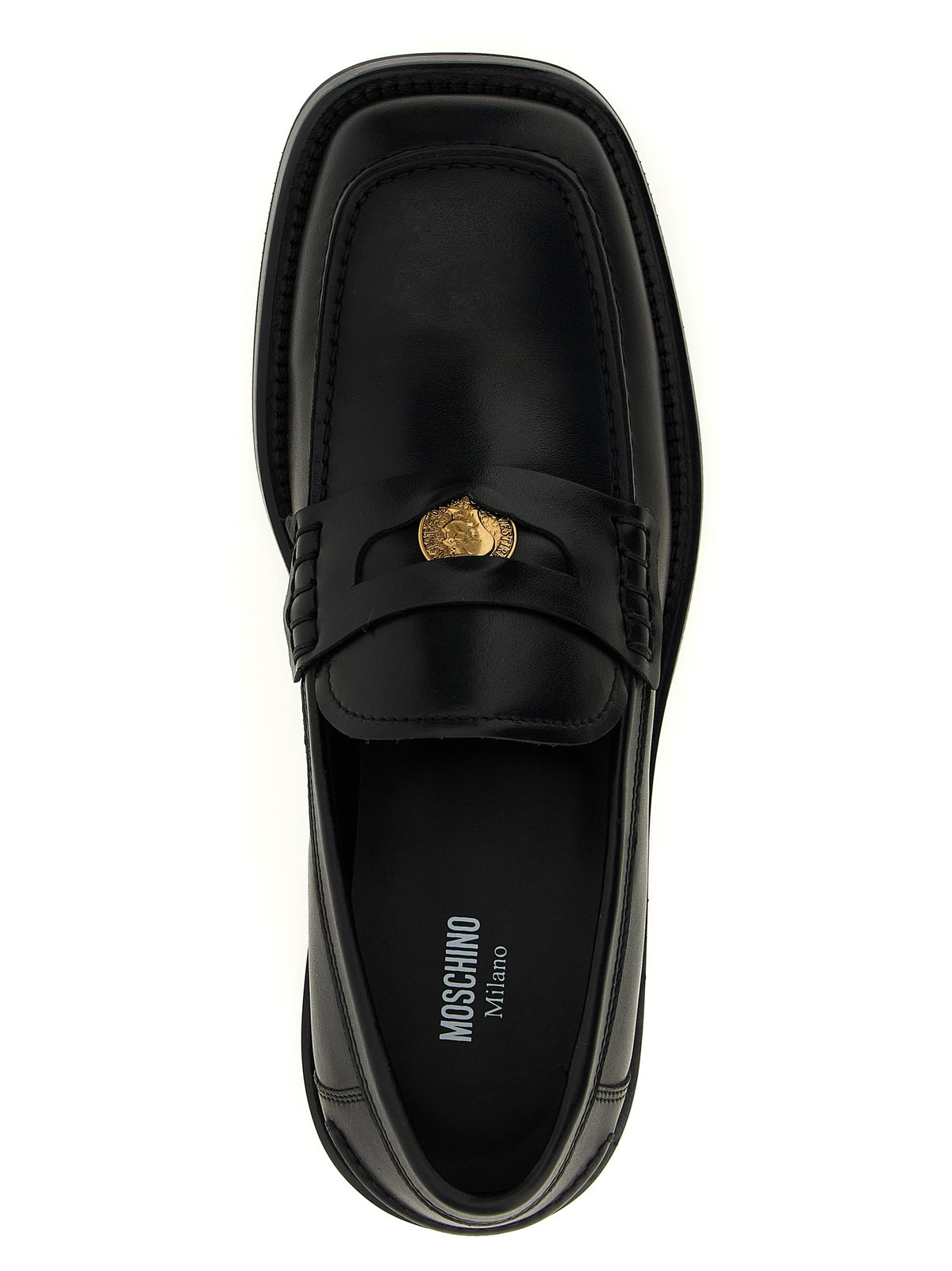 Moschino Mocassini Berlin in Pelle Nera