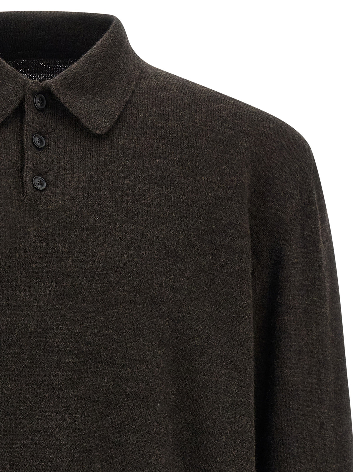 Polo Maison Margiela in lana marrone