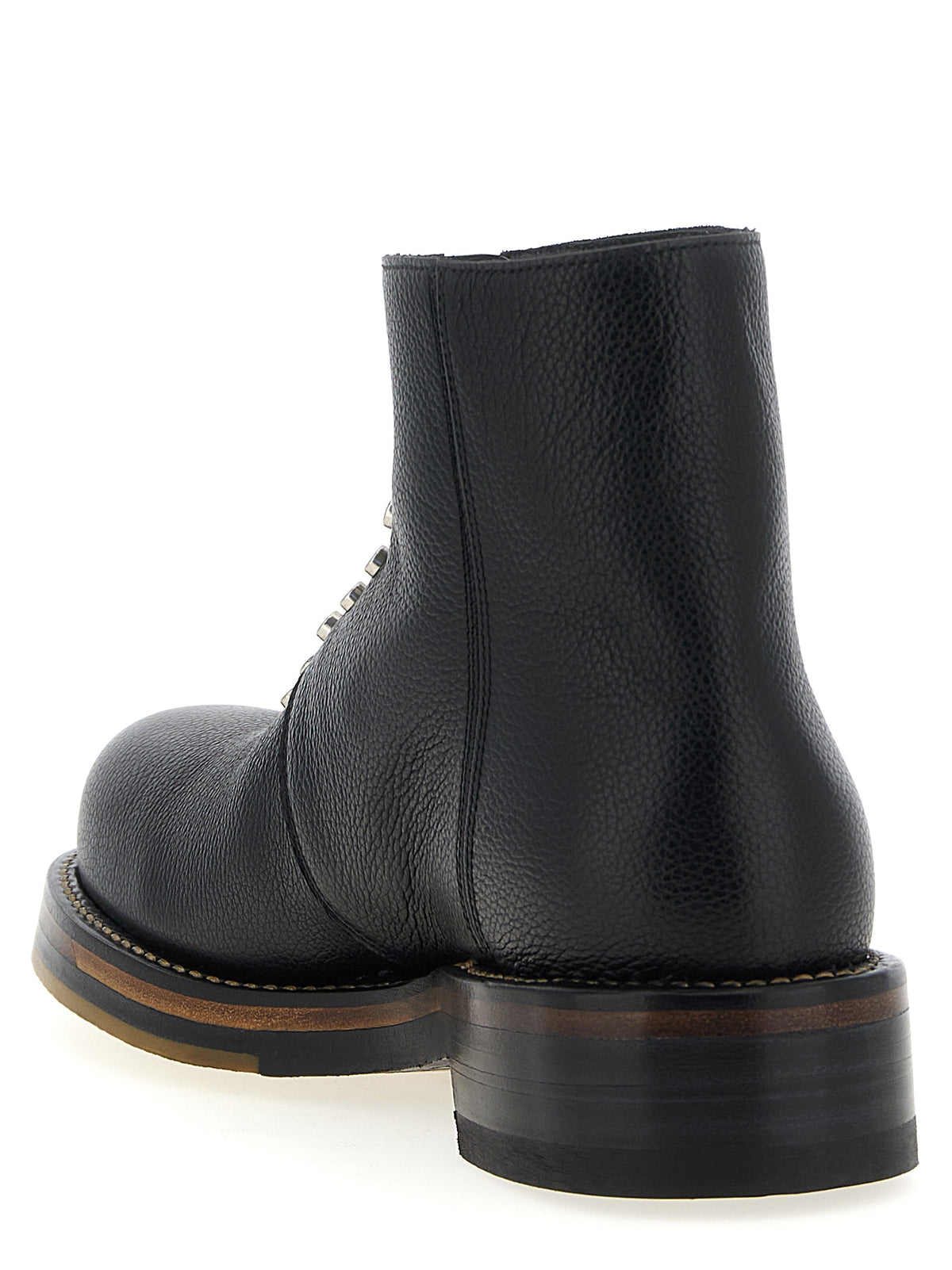 Stivaletti Alexander McQueen in pelle di vitello nera