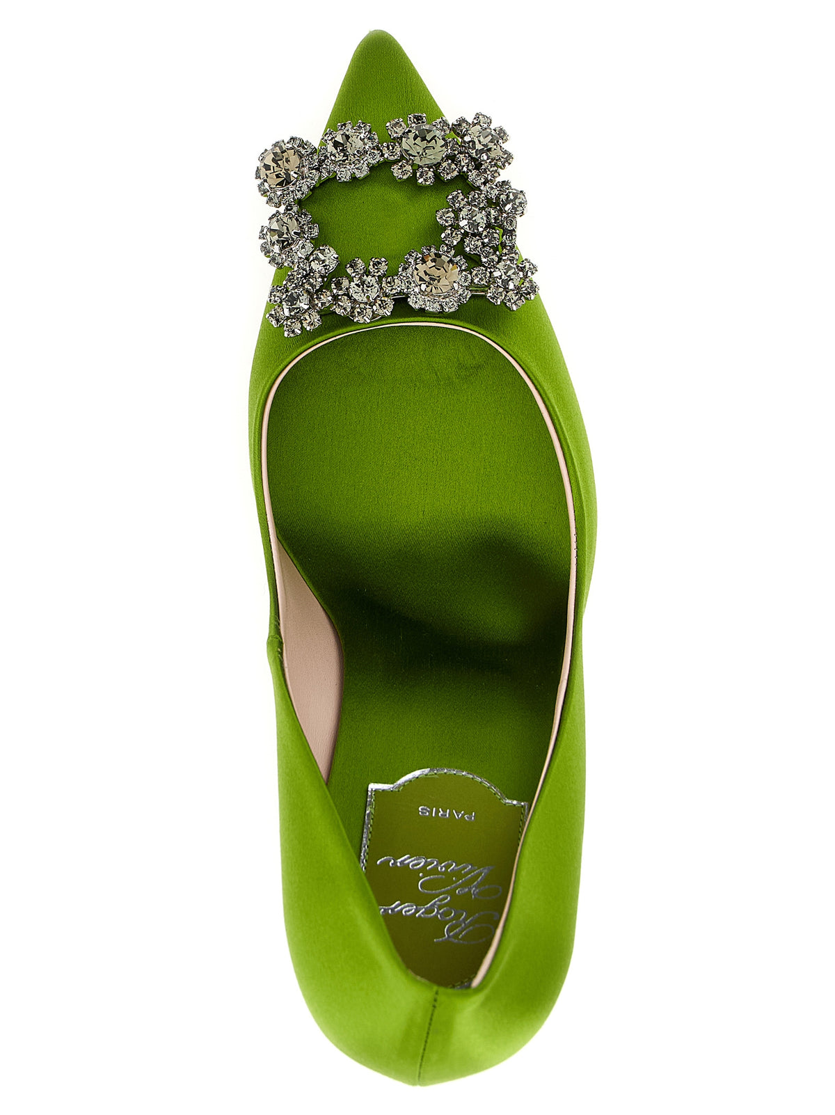 Décolleté Roger Vivier bicolor in viscosa con tacco alto