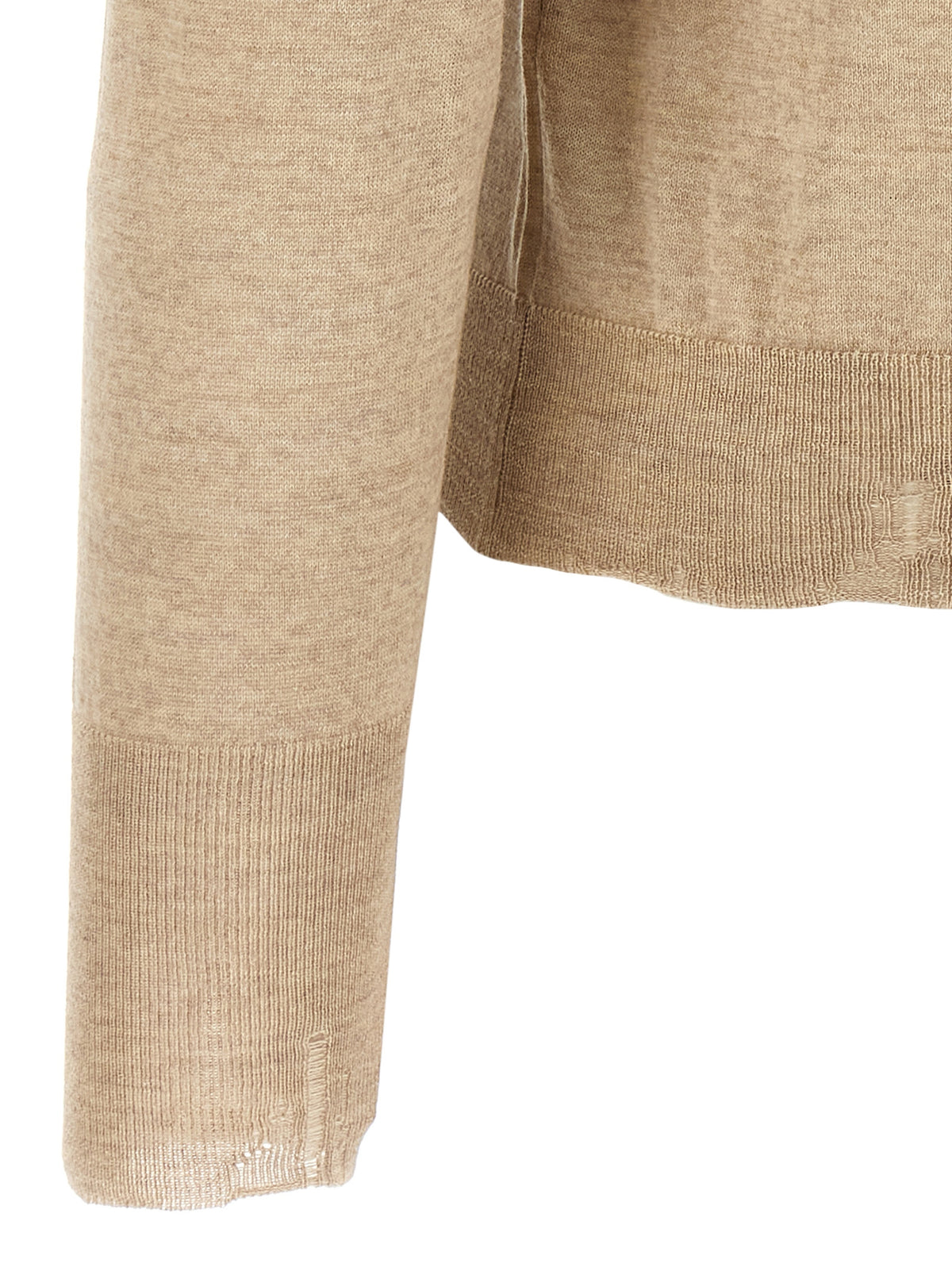 Golden Goose Dolcevita Dilara Beige in Lana Vergine