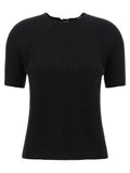 Tory Burch Maglia Nera a Maniche Corte