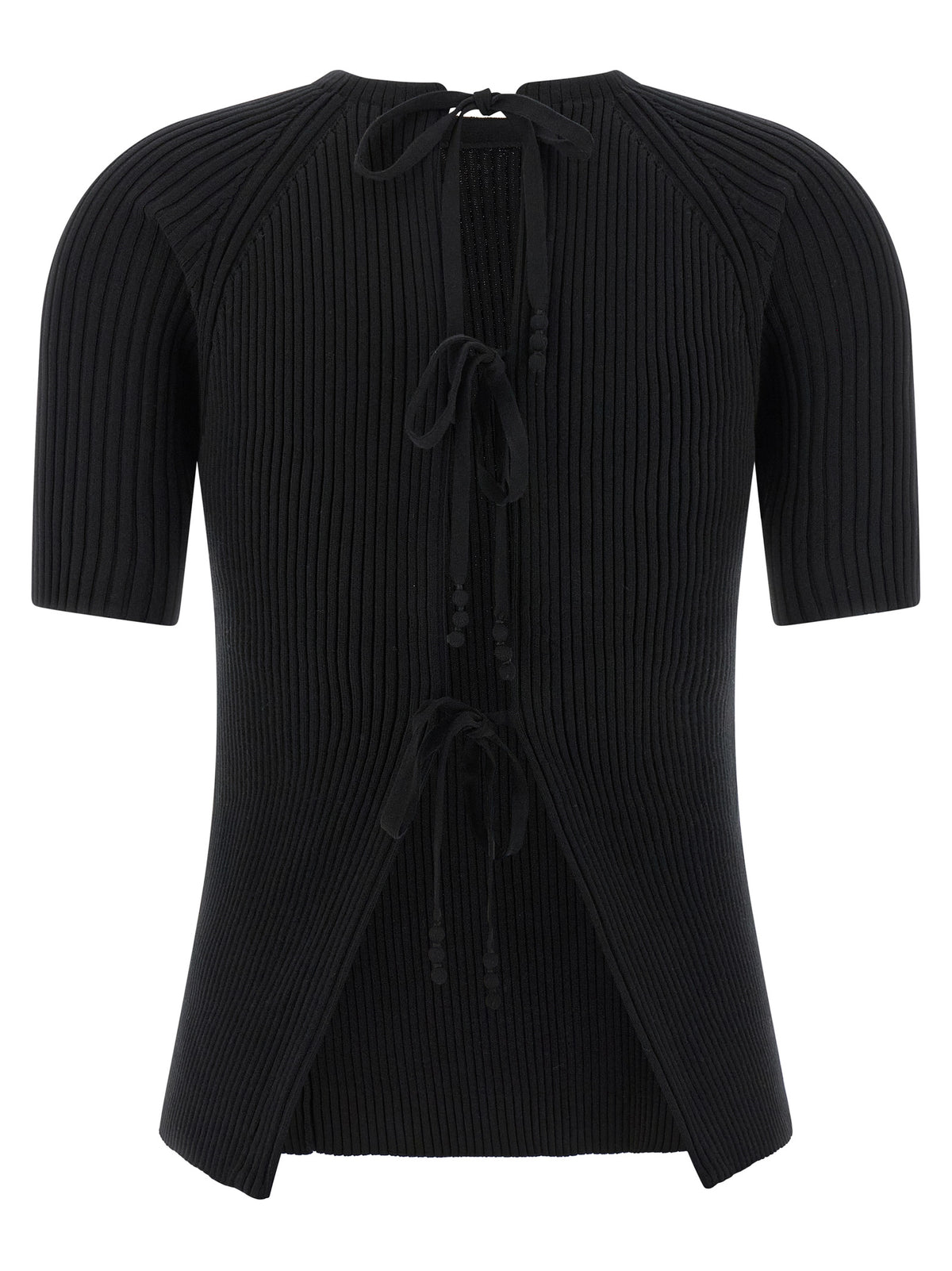 Tory Burch Maglia Nera a Maniche Corte