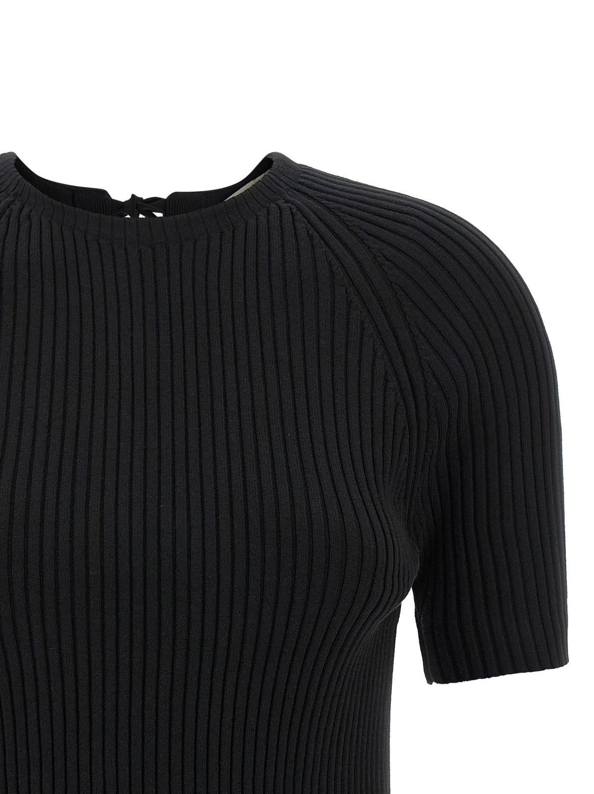 Tory Burch Maglia Nera a Maniche Corte
