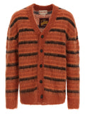 Cardigan Marni in tessuto arancione
