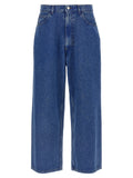 Jeans in denim di cotone blu Marni