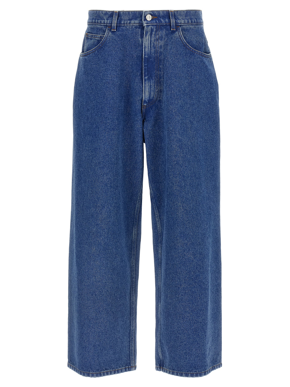Jeans in denim di cotone blu Marni
