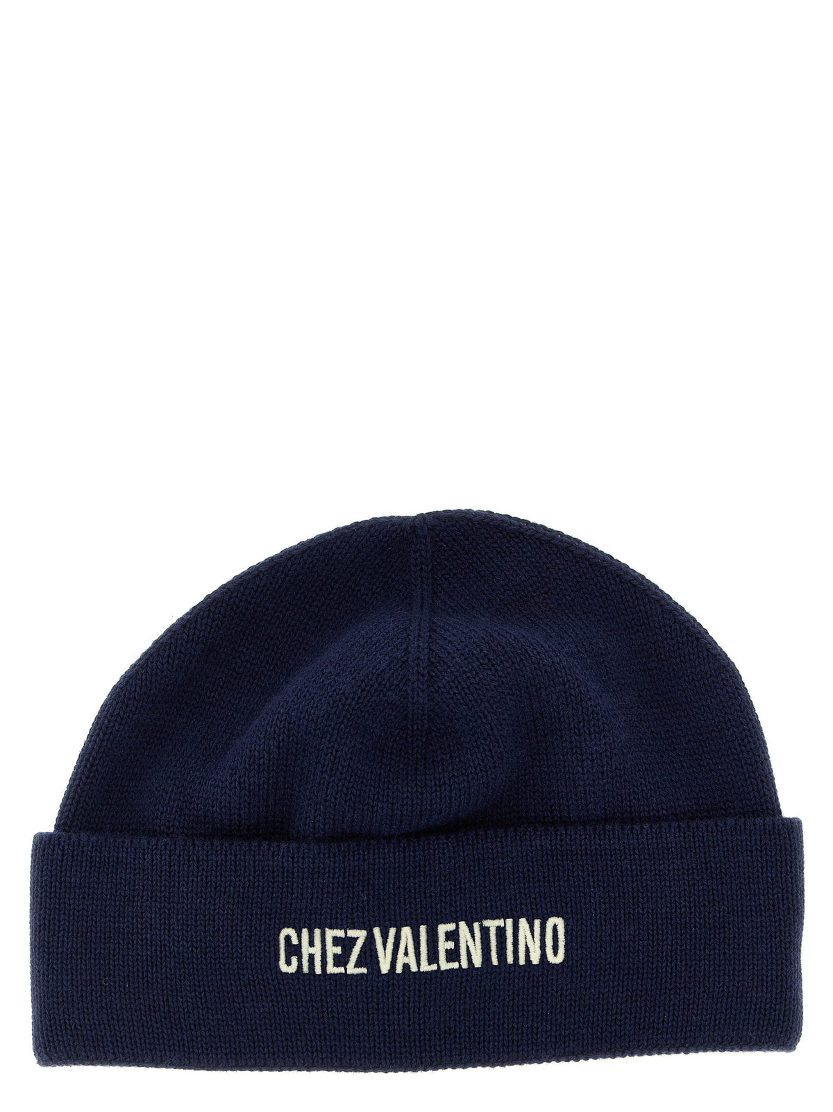 Berretto in cotone blu Valentino Garavani