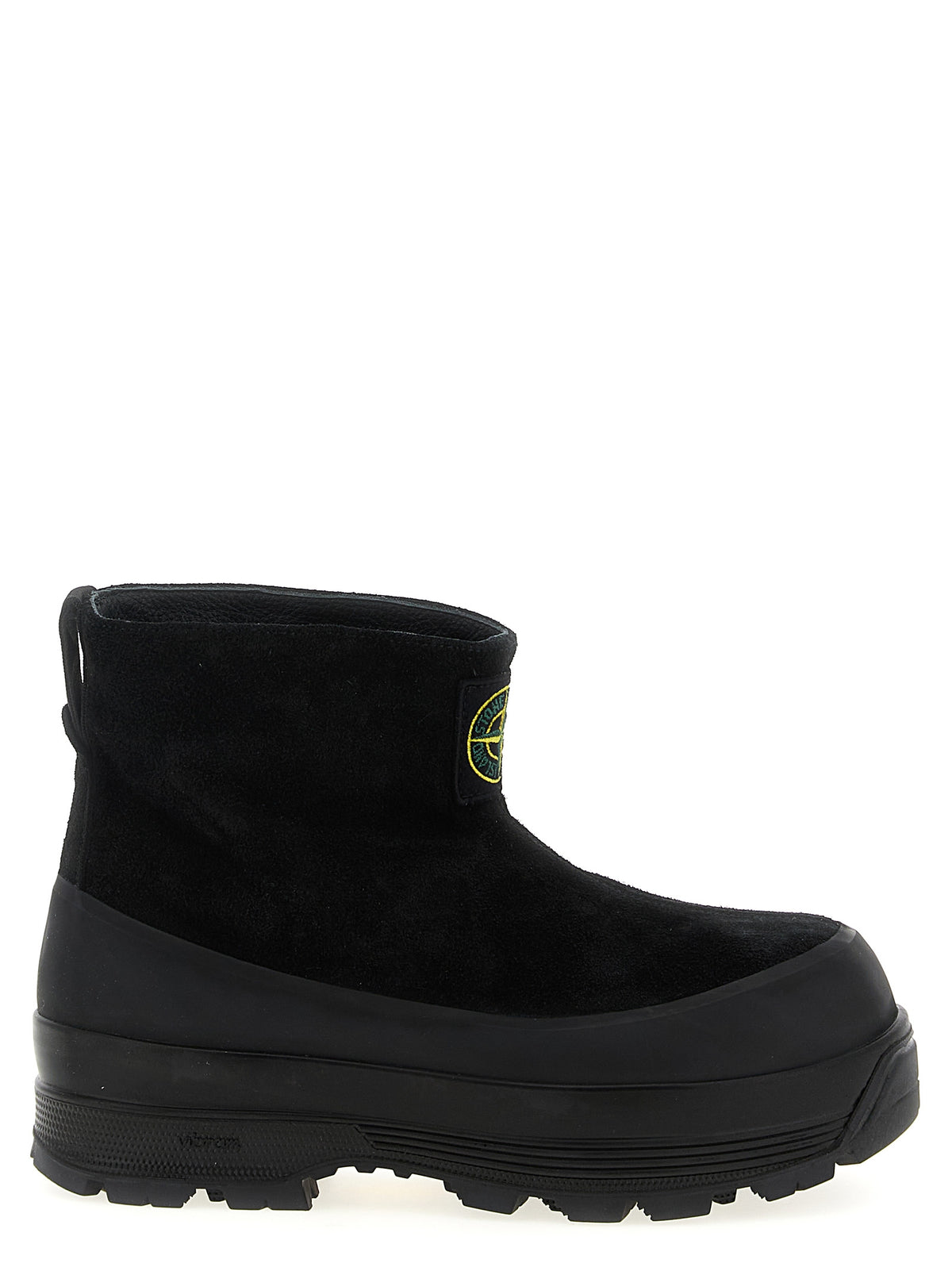 Stivaletti neri Stone Island con suola Vibram