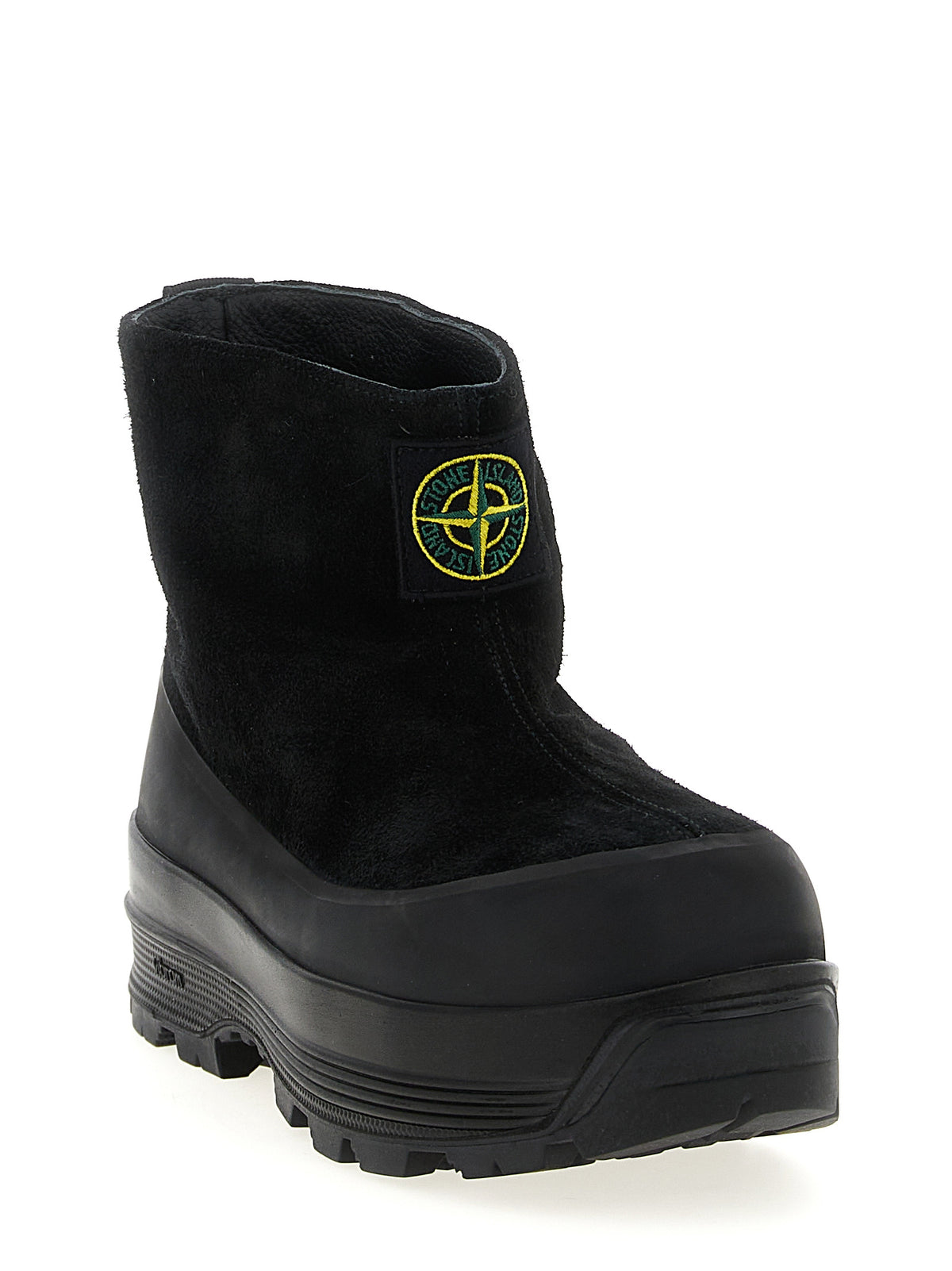 Stivaletti neri Stone Island con suola Vibram