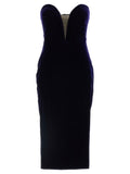Robe midi Tom Ford en viscose bleue